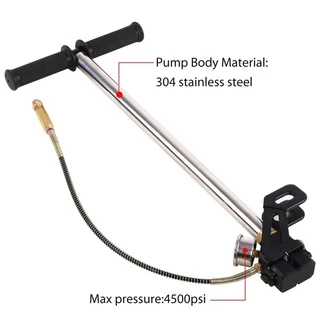 🚚 ส่งจากกรุงเทพ 🚚สูบแรงดันสูง pcp 40mpa 6000psi พับได้ 3 Stage ปั๊มมือสำหรับพีซีพีอากาศ Pressure PCP Pump สูบลมแรงดันสูง