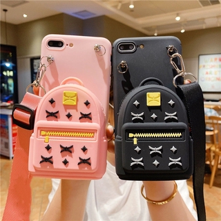 SAMSUNG เคสโทรศัพท์มือถือการ์ตูน A52016 A510 A52017 A520 A9 A9pro A52018 A82018 A62018 A6plus2018 J82018 A92018 A920 A9S M51 A21S M31 Small school bag, coin purse, mobile phone case with lanyard