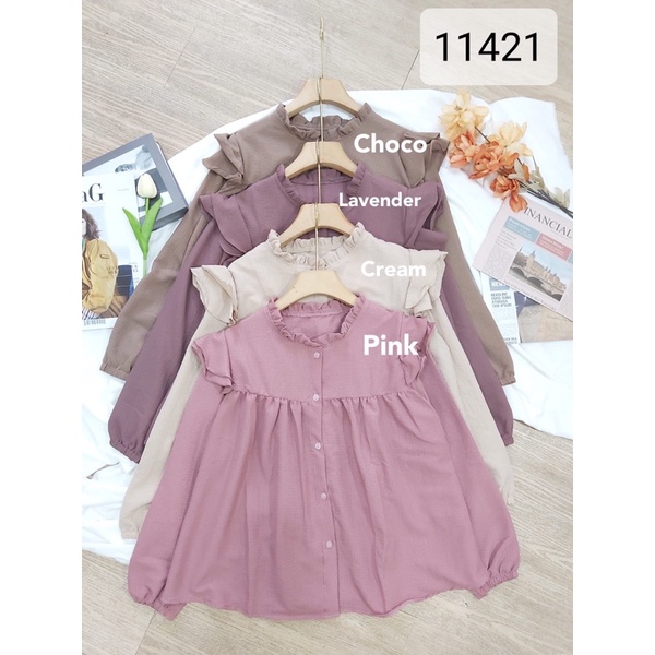 KEMEJA BLOUSE TOP / เสื้อเชิ้ตผู้หญิง / เสื้อ MIAMI