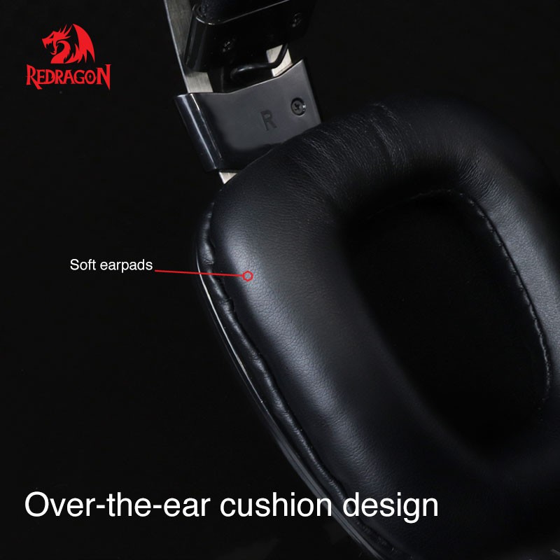 Redragon H201-1 Lagopasmutus 7.1 Surround Sound - Works with PC, Mac, Phones and Tablets #หูฟังเกมมิ่ง