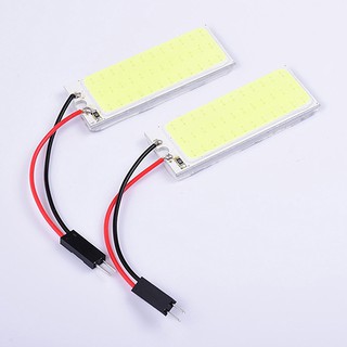 6W T10 COB 36 Chip แถบไฟ LED แสงสีขาว BA9S สำหรับติดในรถยนต์ 2 ชิ้น