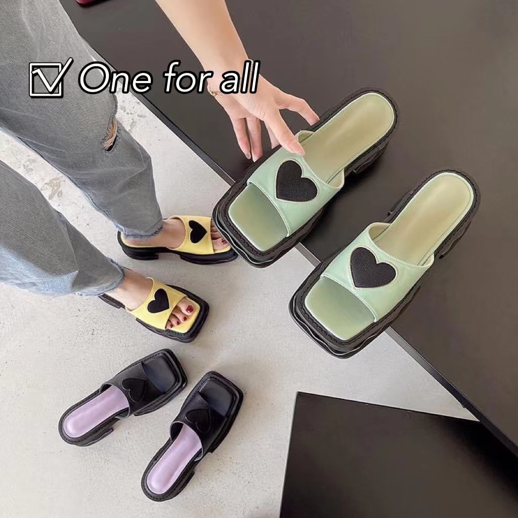 (เกรดA)🔥พร้อมส่งจากไทย🔥TX335 คอลใหม่ล่าสุด รองเท้าแฟชั่นผู้หญิง รองเท้าแตะสวม ความสูง 5 cm (3สี)