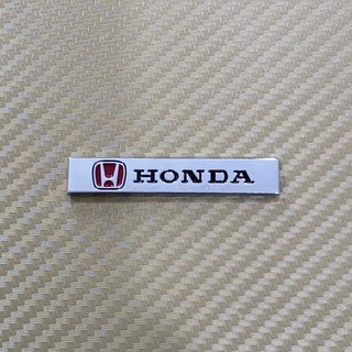 โลโก้* เพลท HONDA งานโลหะ  ( ขนาด* 1 x 5.9 cm )ราคาต่อชิ้น