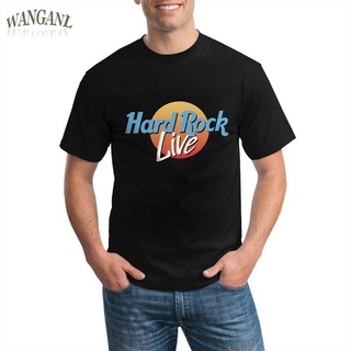 เสื้อยืดแขนสั้น ผ้าฝ้าย พิมพ์ลาย Hord Rock Live สีดํา แฟชั่นสําหรับผู้ชาย 2022S-5XL