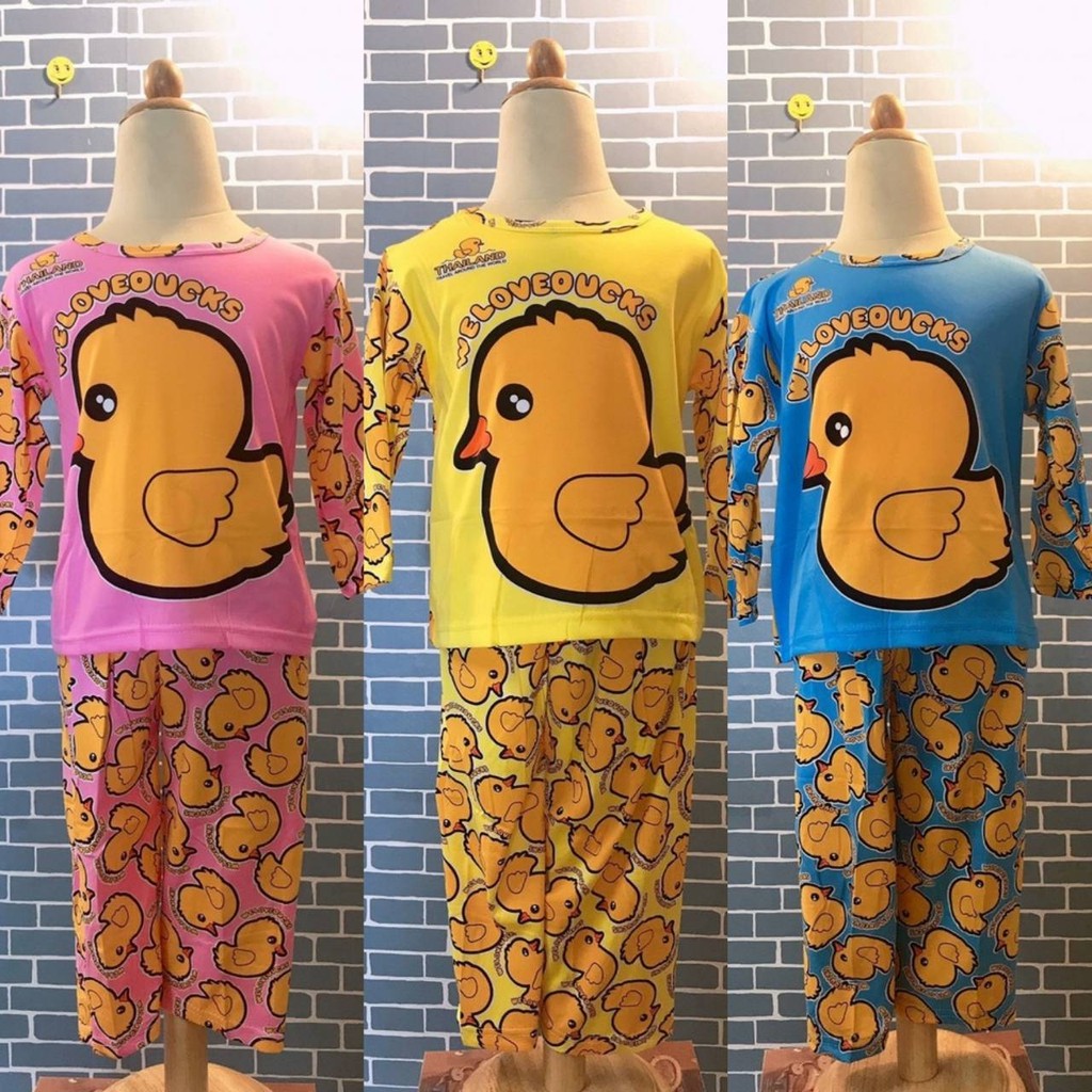 (เป็ดวีเลิฟ) ราคาต่อตัว  ชุดนอนแขนยาวขายาวได้  📍📍 คละสี 📍📍 ใส่สบาย​ผ้า​นิ่มเด้งถูกที่สุด