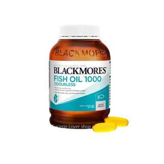 Blackmores Odourless Fish Oil 1000 mg 400 cap น้ำมันปลา แพ็คเกจใหม่