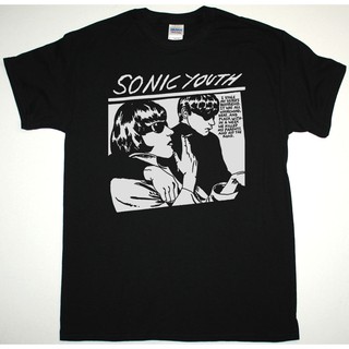 เสื้อยืดผ้าฝ้ายSonic Youth Goo เสื้อยืดสีดำสำหรับผู้ชายL XL  XXL 3XL