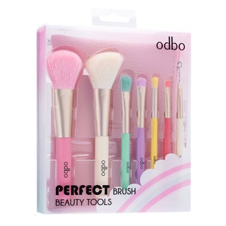 PBCOSMOSHOP ODBO Perfect Brush Beauty Tools 7pcs เซตแปรงแต่งหน้าสีพาสเทล 7ชิ้น OD8-193