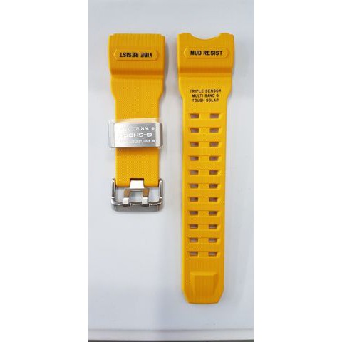 สายนาฬิกาข้อมือ g-shock ของแท้ gwg-1000-1a9 สีเหลือง gwg mudmaster