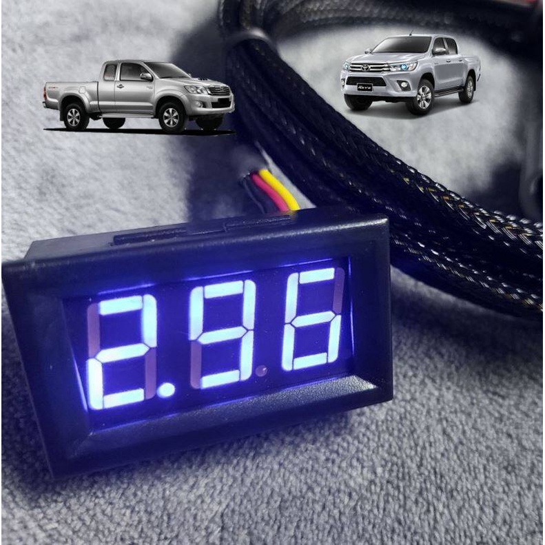 วัดแรงดันท้ายราง Vigo รางไฟฟ้า และRevo ยกเว้น Revo 2020 + จอสีน้ำเงิน,แดง สายไฟAvssแท้ยาว 2.5M มีฝาห