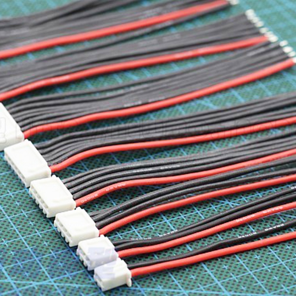 สายเคเบิลเชื่อมต่อแบตเตอรี่ 1S 2S 3S 4S 5S 6S Lipo IMAX B6 5 ชิ้นต่อล็อต