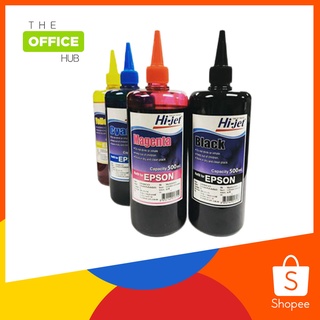 Hi-jet หมึกเติม Inkjet Refill Ink แบรนด์ EPSON ขนาด 500 ml.  จำนวน 1 ขวด