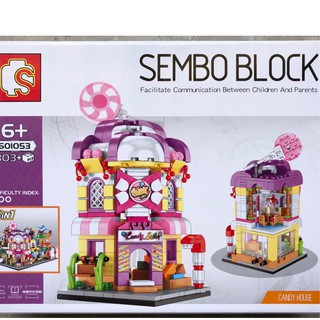 ตัวต่อ ชุด SEMBO BLOCK SD 601053 จำนวนตัวต่อ 303 ชิ้น