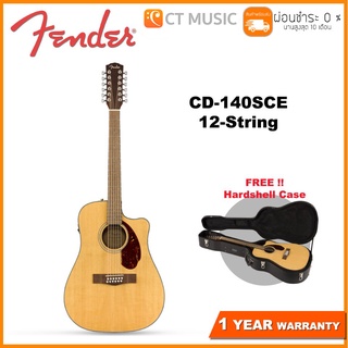 Fender CD-140SCE 12-String กีตาร์โปร่ง Fender CD140 SCE 12 สาย