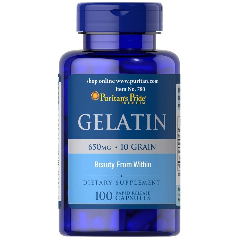 Puritan's Pride Gelatin 650 mg / 100 Caps