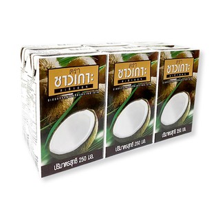 ชาวเกาะ กะทิ100% 250 มิลลิ ลิตร x 6 กล่อง Chaokoh 100% Coconut Milk 250 milliliters x 6 boxes