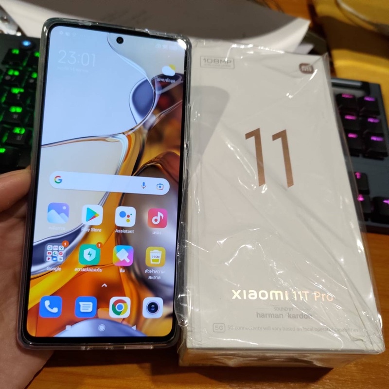 xiaomi 11t pro 8/128GB สีดำ มือสอง ประกันเกือบ 2 ปี mi 11t pro