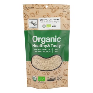 ข้าวโอ๊ตเต็มเมล็ด ออร์แกนิค ตรามิสเตอร์แอนด์มิสซีส 250 กรัม/Organic Oat Groat (Mr.&amp;Mrs.Brand) 250 g