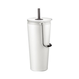 แก้วน้ำสูญญากาศ+หลอด LOCKNLOCK TUMBLER 540 มล. สีขาว ์เก็บความร้อน-เย็น