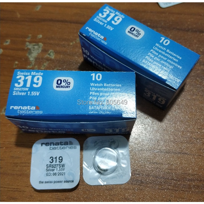 20X RETAIL Brand New Renata LONG LASTING 319 SR527SW SR527 V319  Watch Battery Button Coin Cell Swis