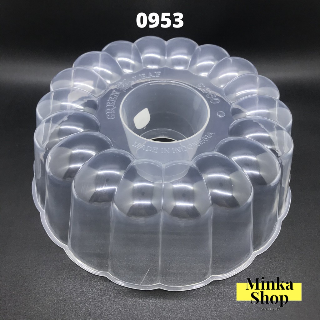 แม่พิมพ์ Agar Agar พลาสติก, กระทะพุดดิ้ง Agar Agar ใบเขียว 0953