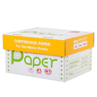 กระดาษต่อเนื่อง ไม่มีเส้น (9x11 นิ้ว) 4 ชั้น T.K.S. Continuous paper, no lines (9x11 inches), 4 layers, T.K.S.
