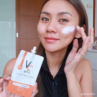 (1ซอง) น้องฉัตร VC Vit C Whitening Cream ขนาด 7 กรัม
