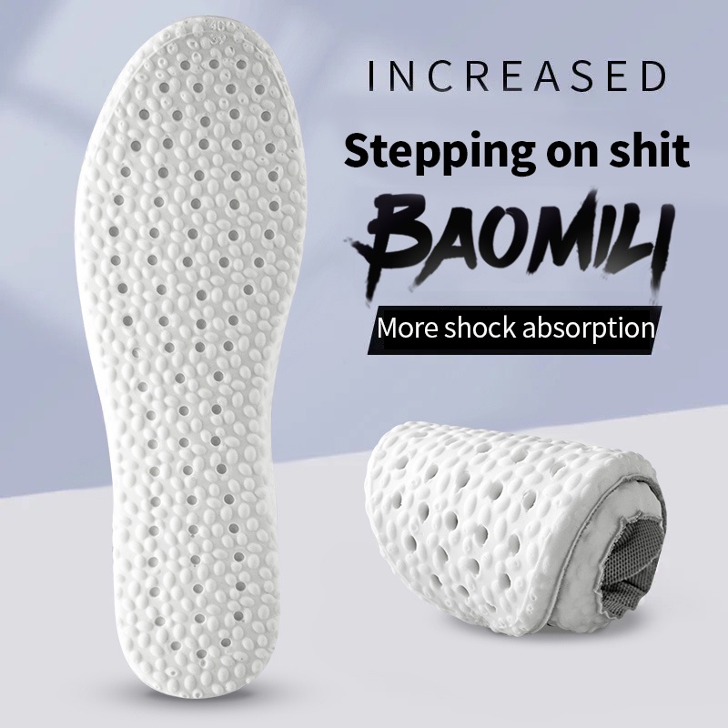 ใหม่กระดูกหน่วยความจําโฟมกีฬา Insoles สําหรับรองเท้าเบาะวิ่ง Shock-Absorbing Breathable Deodorization PU Soft Pad