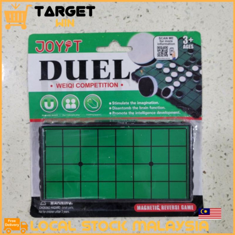 Magnetic Duel Hitam & Putih Weiqi Magnet Board Board Boardgame Wei Qi White Hitam Chess