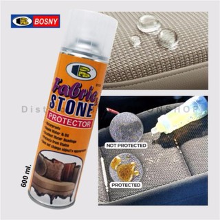 BOSNY บอสนี่ สเปรย์เคลือบกันน้ำ ดูแลรักษาเบาะ และพรมในรถ FABRIC &amp; STONE PROTECTOR 600ml.