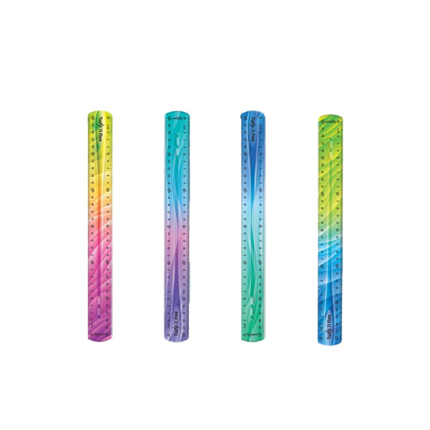 Maped ไม้บรรทัดเยลลี่ม้วนได้ งอได้ 30 ซม. ตีไม่หัก แบบไล่สี twist