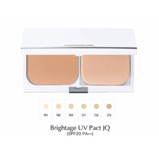 ปลอมคืนเงิน Covermark Brightage UV Pact JQ รองพื้นชนิดแป้งโฉมใหม่ บรรจุในตลับสวยหรู เนื้อแป้งบางเบา