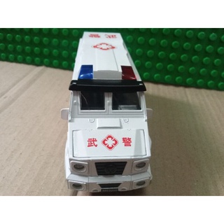 รถพยาบาล เปิดเสียงไซเรน 4 เสียง เข็นถอยวิ่งได้ รถเหล็ก ambulance die cast