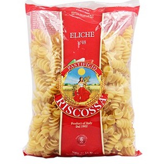 RISCOSSA Eliche #48 500 g. เส้นพาสต้าเหนียวนุ่ม ระดับพรีเมี่ยม นำเข้าจากอิตาลี 100% ขนาด 500g.