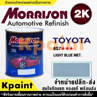 [MORRISON] สีพ่นรถยนต์ สีมอร์ริสัน โตโยต้า เบอร์ T 8S7 *** ขนาด 1 ลิตร - สีมอริสัน TOYOTA