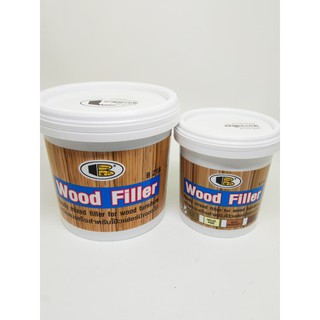 เคมีผสมสำเร็จสำหรับโป๊วเฟอร์นิเจอร์ไม้ Bosny Wood Filler เคมีโป้วไม้ โป้วรอยแตกไม้ 01 teak สีไม้สัก โป้วไม้แตกแยก