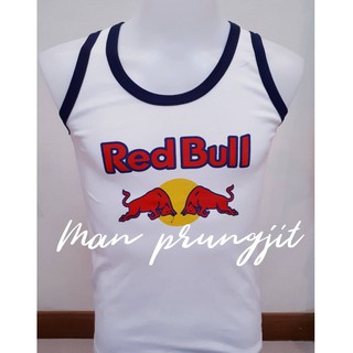 เสื้อกล้ามชาย เสื้อกล้ามผู้ชาย เสื้อกล้ามไทยแลนด์ เสื้อกล้ามสกรีนลายRed Bull เสื้อกล้ามผ้าcotton%