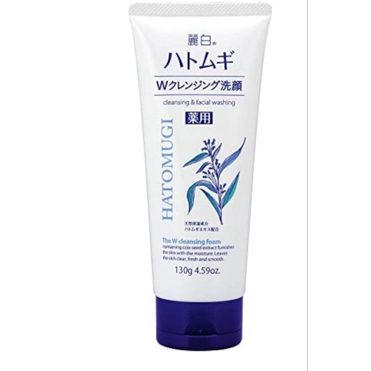 hatomugi cleansing and facial washing foam 130g.