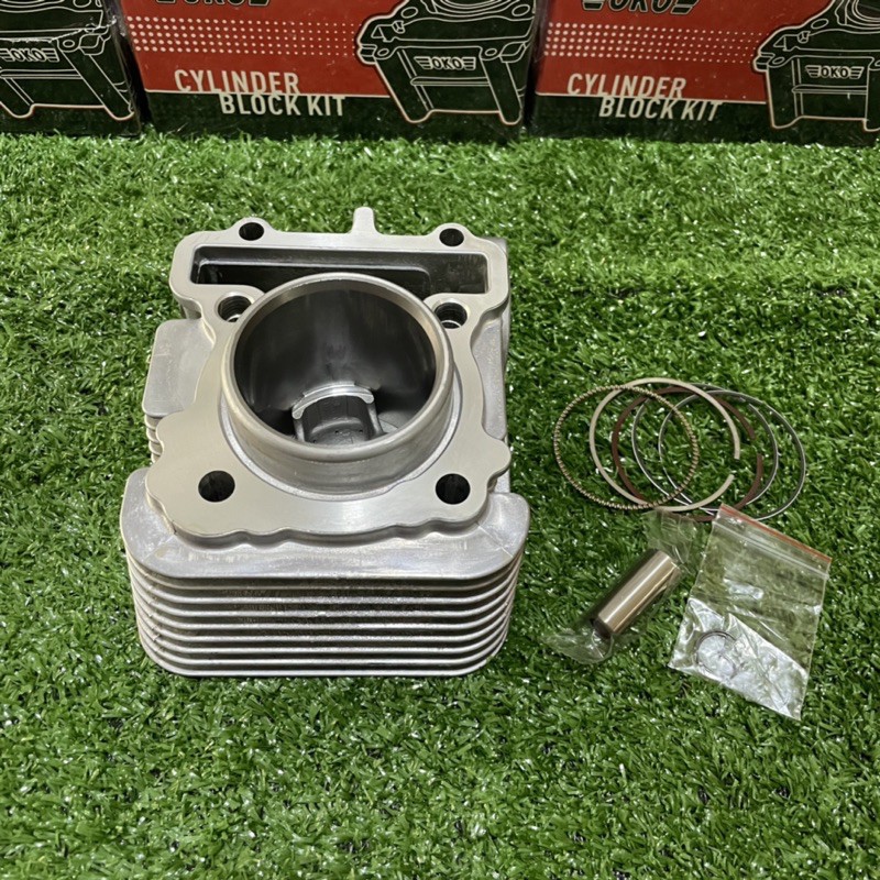 เสื้อสูบพร้อมลูกสูบ+แหวน YAMAHA GRAND FILANO,GT125,FINO125 QBIX STD 52.4mm