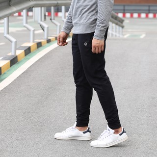 Noxx Jogger Pants: กางเกงขายาว ออกกำลัง จ๊อกเกอร์ สีดำล้วน Black on Black