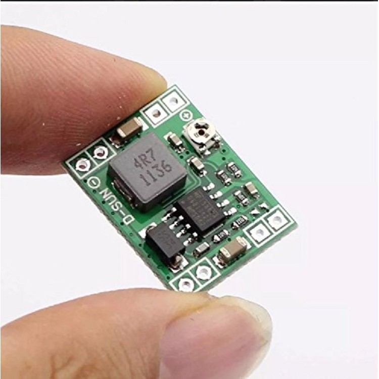 DC-DC Step-Down RC Module MP1584 โมดูลแปลงปรับแรงดันลง 4.5-28V เป็น 1.8-26V รองรับกระแส 3A