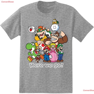 เสื้อยืดผู้ชายและผู้หญิง Nintendo Mens Video Gameboy Shirt - Mario, Luigi, Zelda, Kirby, And Donkey Kong Vintage Tee Men