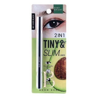 ส่งถูก-ส่งไว📌 Baby Bright 2in1 Tiny &amp; Slim Liner เบบี้ไบร์ท ไลน์เนอร์ เขียนขอบตา (0.1g)