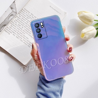 เคสโทรศัพท์ OPPO Reno6 Z Reno 5 6 Pro 5G Caisng Purple Colorful Silicone Softcase Back Cover เคส Reno6Z Reno6 5G Phone Case