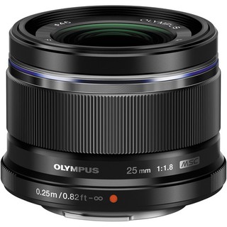 Olympus M.Zuiko Digital 25mm f/1.8 Lens - [Black]