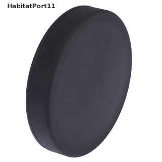 Habitatport แผ่นแทมเปอร์ซิลิโคน ทรงกลม สีดํา เส้นผ่าศูนย์กลาง สําหรับทํากาแฟเอสเปรสโซ่ 1 ชิ้น