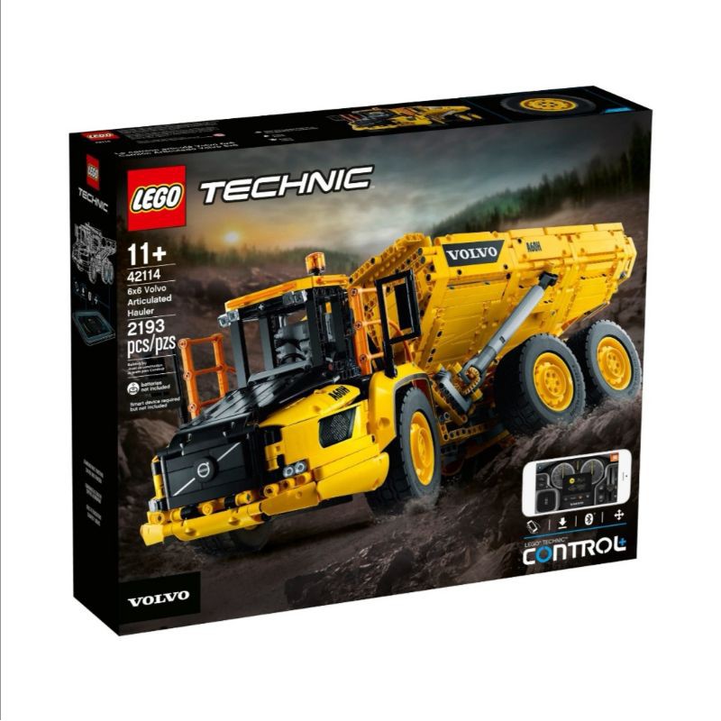 [แท้พร้อมส่ง] Lego Technic 6x6 Volvo Articulated Hauler (เลโก้แท้) 42114