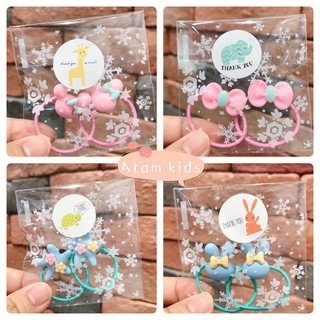 ของแถมจีบลูกค้า(สำหรับพ่อค้าแม่ค้าออนไลน์)ของปัจฉิม/รับปริญา/ของที่ระลึกยางมัดผมเด็กสไตล์เกาหลี