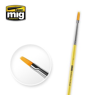 Ammo By MIG - AMIG8619 1 SYNTHETIC FLAT BRUSH