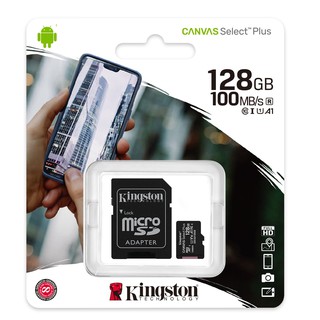 Kingston 128GB Class 10 Memory Card Micro SD SDHC คิงส์ตัน คลาส 10 เมมโมรี่การ์ด 128 GB (ของแท้)